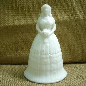 Vintage Imperial Glass Southern Belle Milk Glass Bell
